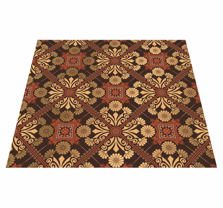 Tapis vinyle vintage papier peint vintage pour chambre - TenStickers