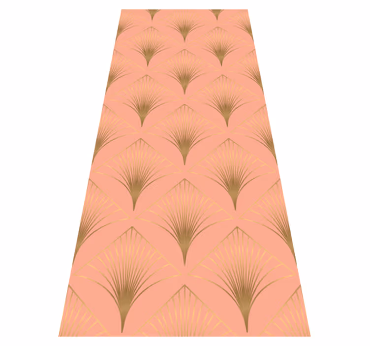 Tapis vinyle vintage motif décoratif flèche dorée - TenStickers