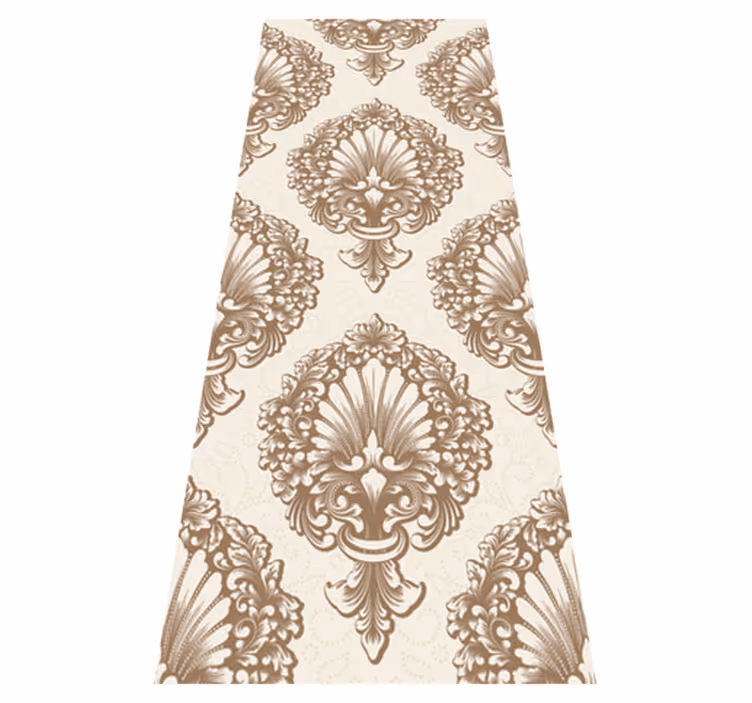 Tapis vinyle vintage style damassé ancien - TenStickers
