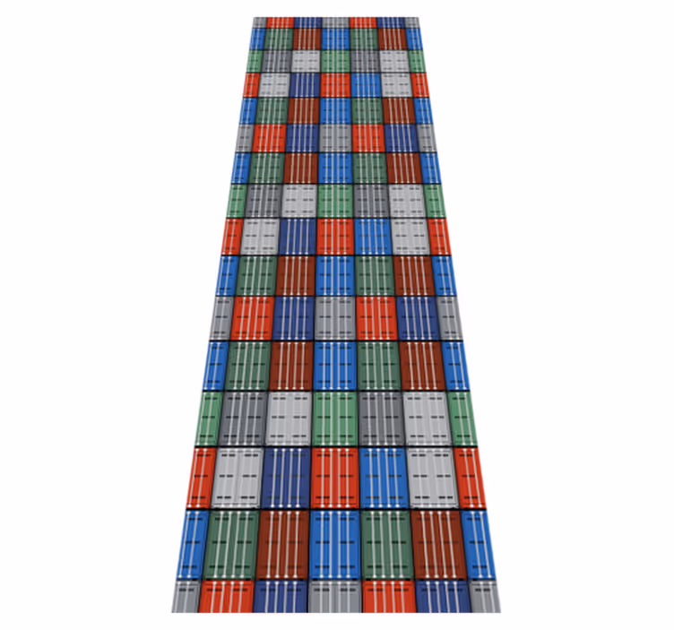 Tapis vinyle vintage boîtes en métal foncé - TenStickers