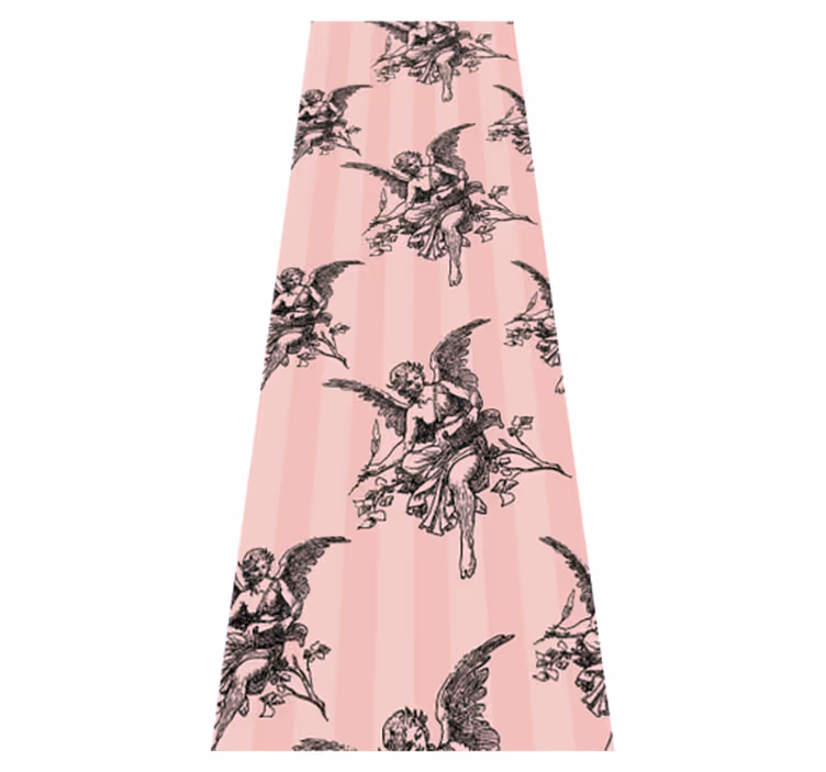 Tapis vinyle vintage motif toile de jouy - TenStickers