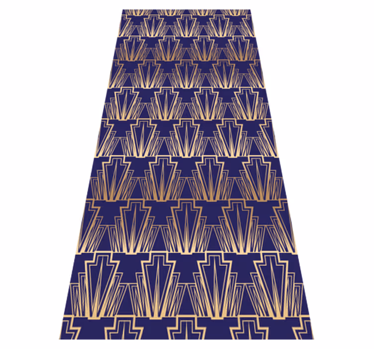 Tapis vinyle vintage motif décoratif doré dégradé - TenStickers