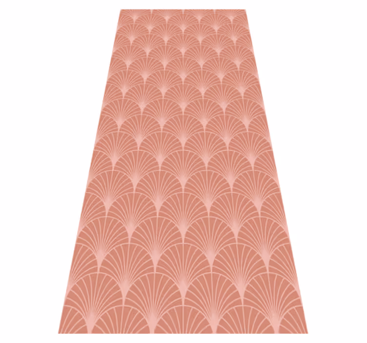 Tapis vinyle vintage motif palmiers rose gold - TenStickers