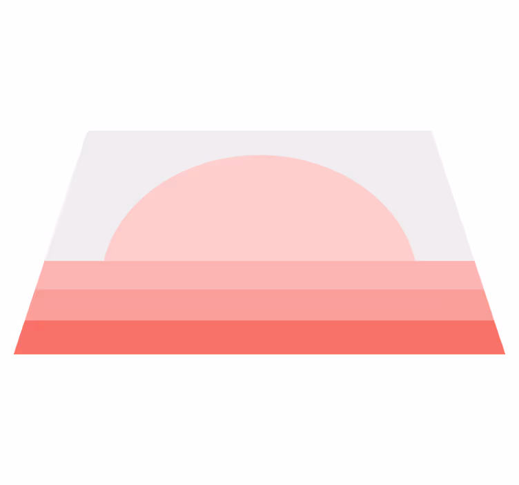 Tapis vinyle vintage coucher de soleil rose années 70 - TenStickers