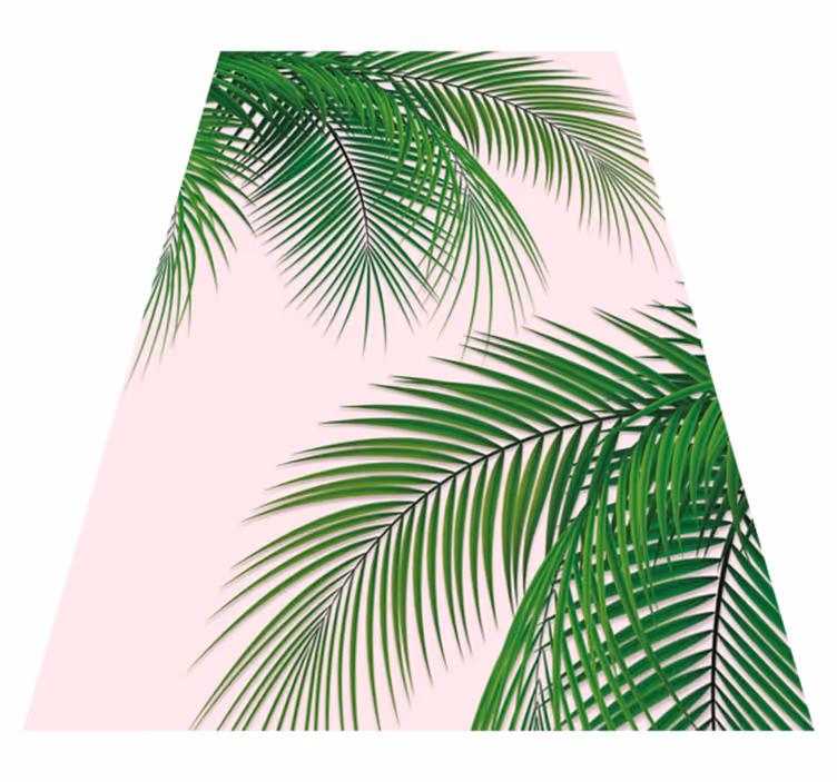 Tapis vinyle plantes feuilles tropicales - TenStickers
