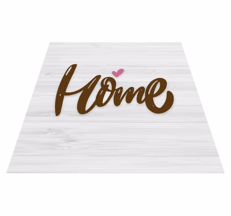 Tapis vinyle citation maison blanche vintage bois 3 - TenStickers