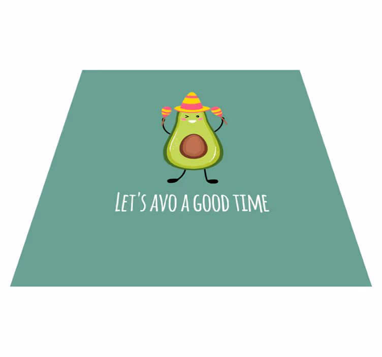 Tapis vinyle citation drôle avec des avocats - TenStickers