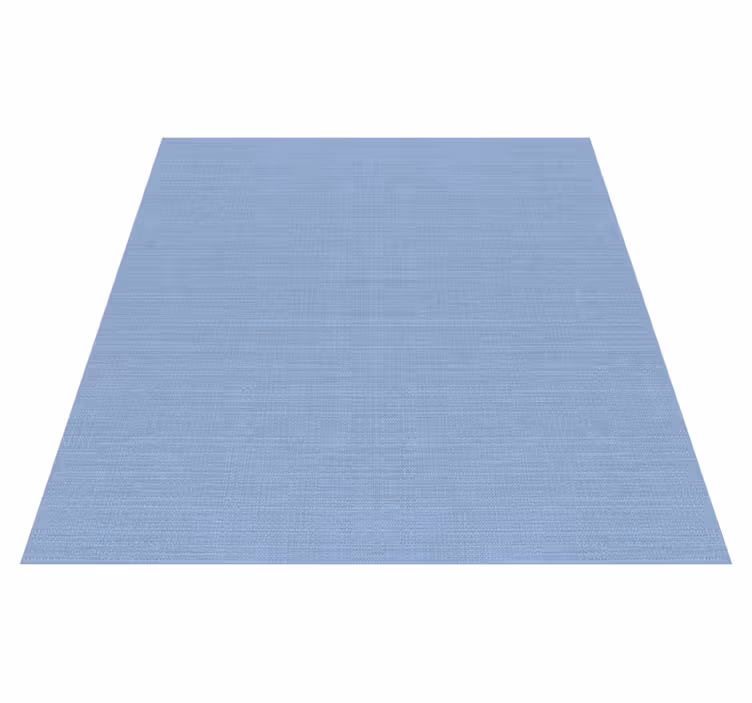Tapis vinyle texture jute bleu clair motif - TenStickers