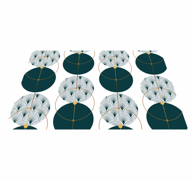 Tapis vinyle géométrique style glamour art - TenStickers