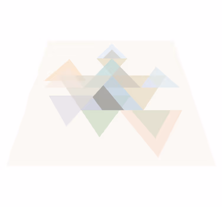 Tapis vinyle géométrique triangles colorés - TenStickers