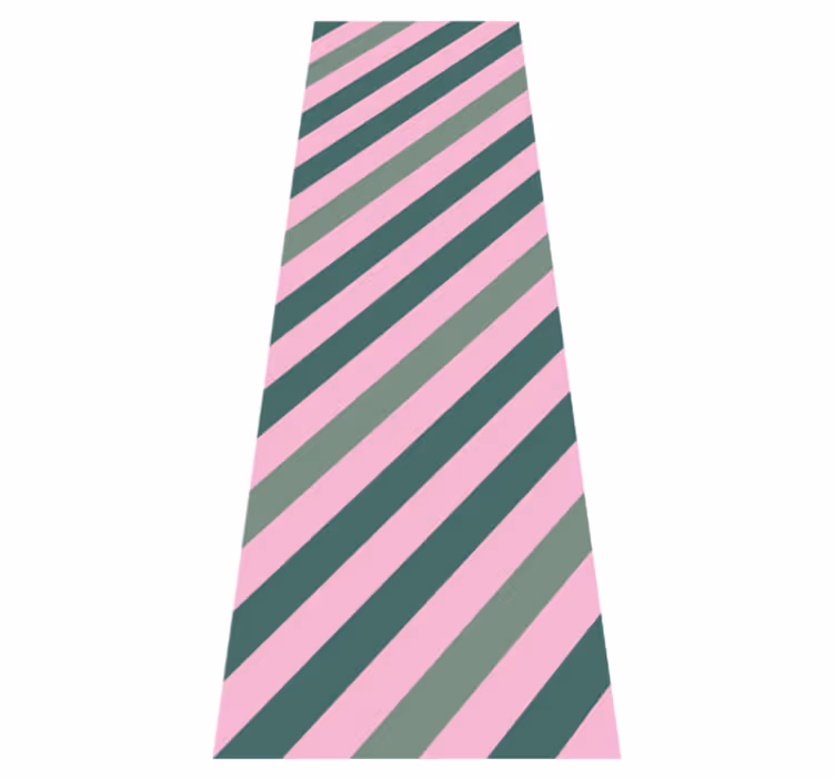 Tapis vinyle salon bloc de couleur rose et vert pastel - TenStickers