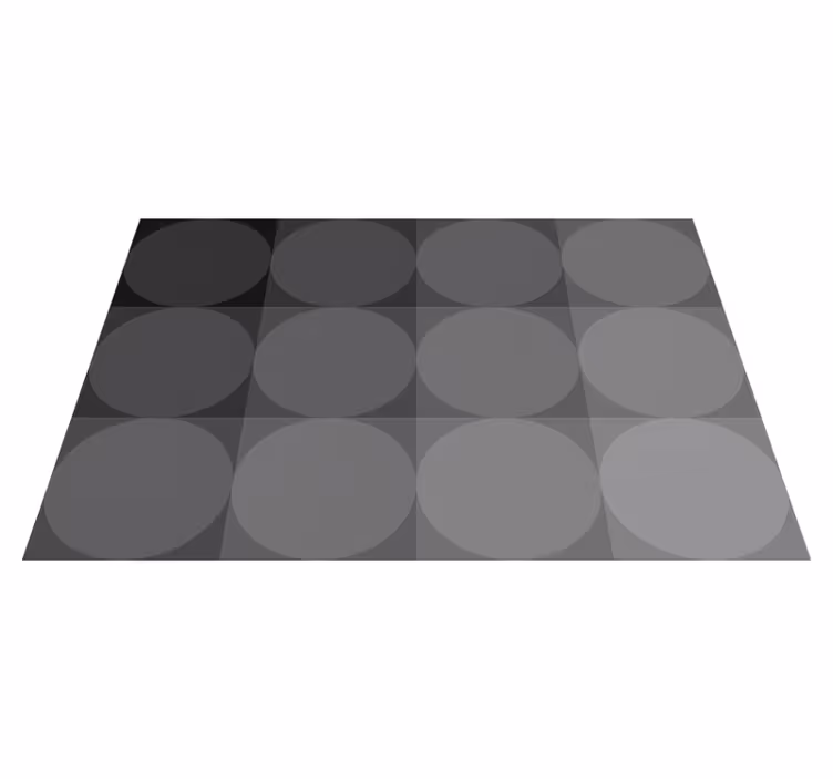 Tapis vinyle gris fond élégant avec formes raffinées - TenStickers
