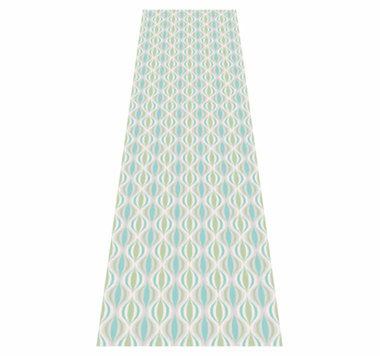 Tapis vinyle couloir motifs colorés années 70 - TenStickers