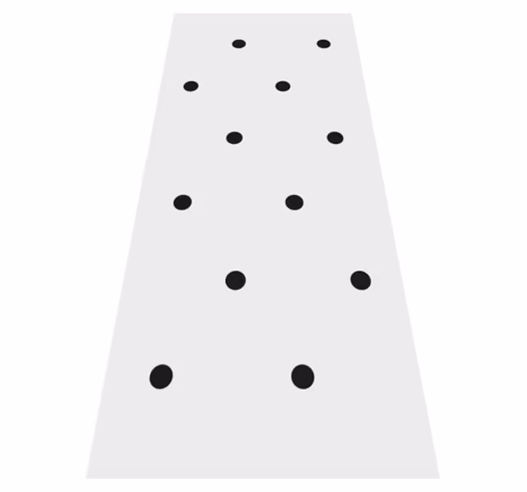 Tapis vinyle couloir motifs noirs style nordique - TenStickers