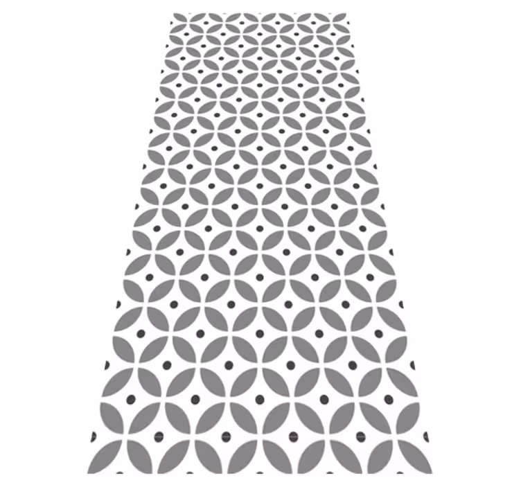 Tapis vinyle couloir cercles sans couture style nordique - TenStickers