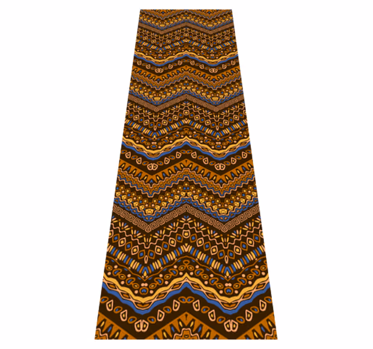 Tapis vinyle couloir motif tribal style africain - TenStickers