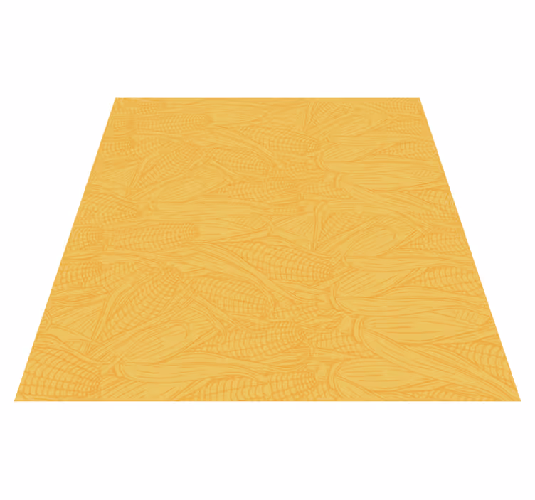 Tapis vinyle jaune en forme de corniches - TenStickers
