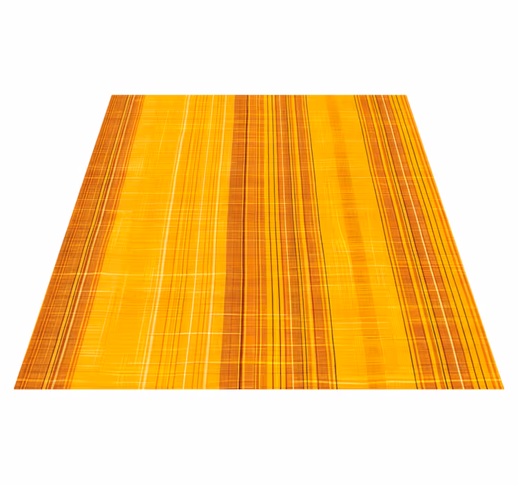Tapis vinyle jaune motifs de tournesols rayés - TenStickers