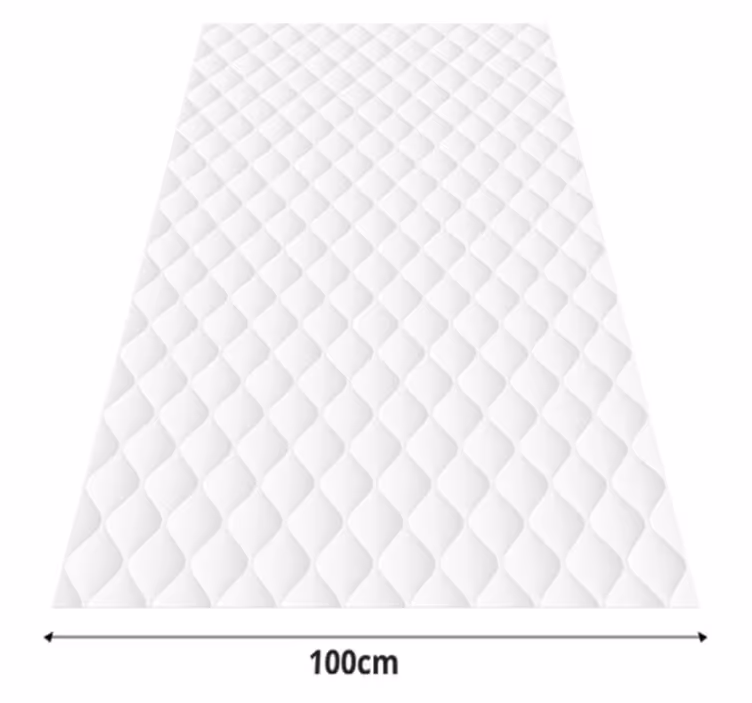 Tapis vinyle blanc texture rembourrée - TenStickers