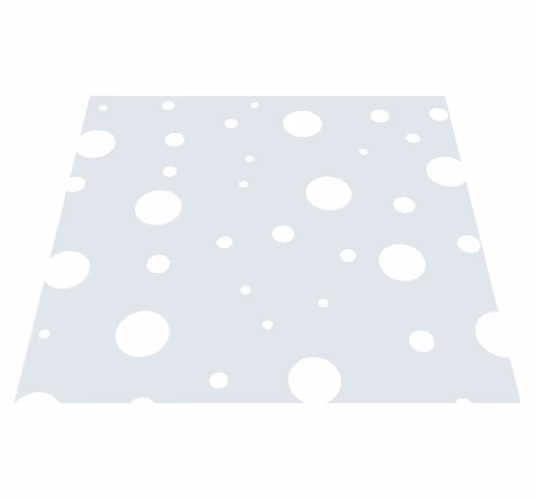Tapis vinyle blanc - fantaisie menthe - TenStickers