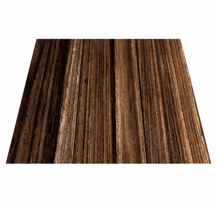 Tapis vinyle marron effet panneau bois élégant - TenStickers