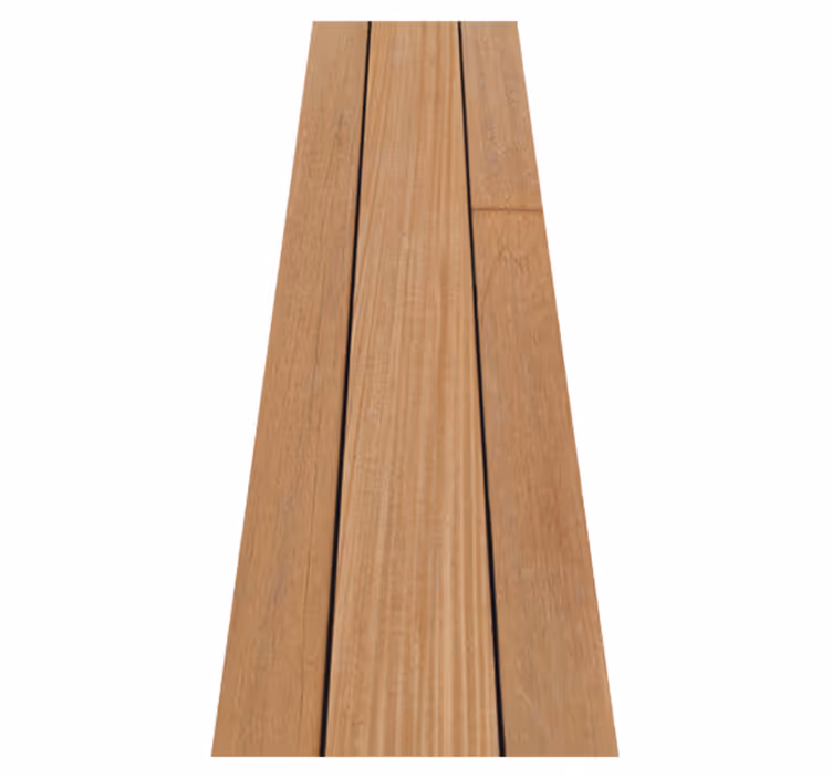 Tapis vinyle marron style panneaux acajou - TenStickers