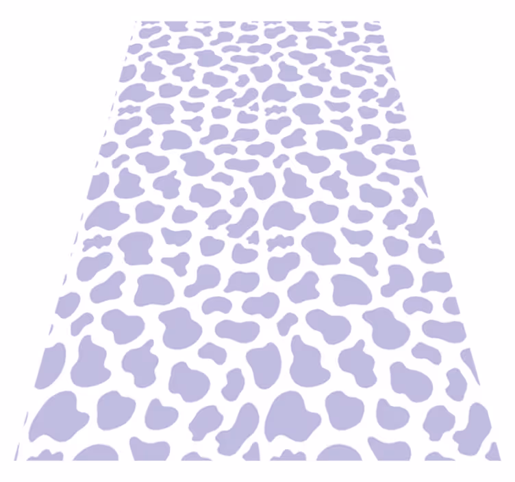 Tapis vinyle violet motif vache violet - TenStickers