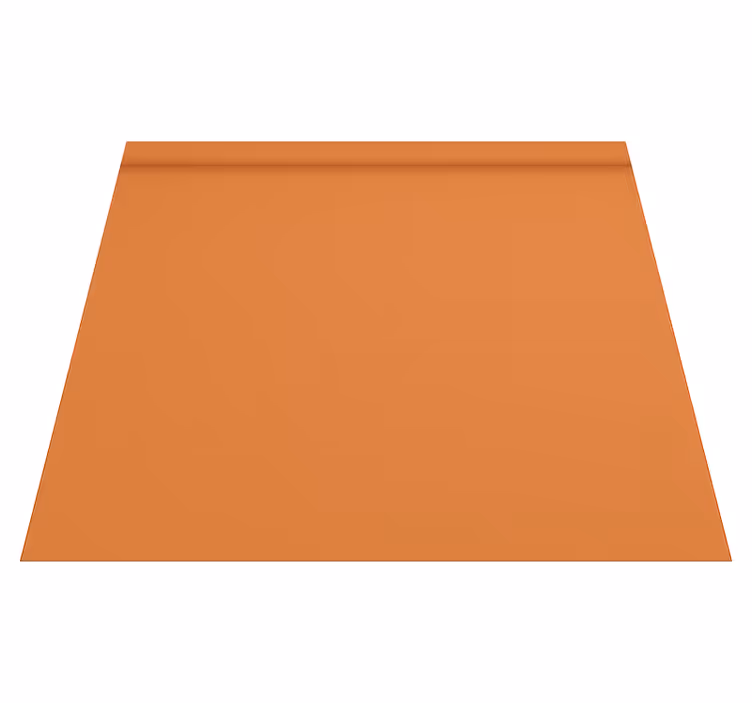 Tapis vinyle orange couleur unie chaleureuse - TenStickers