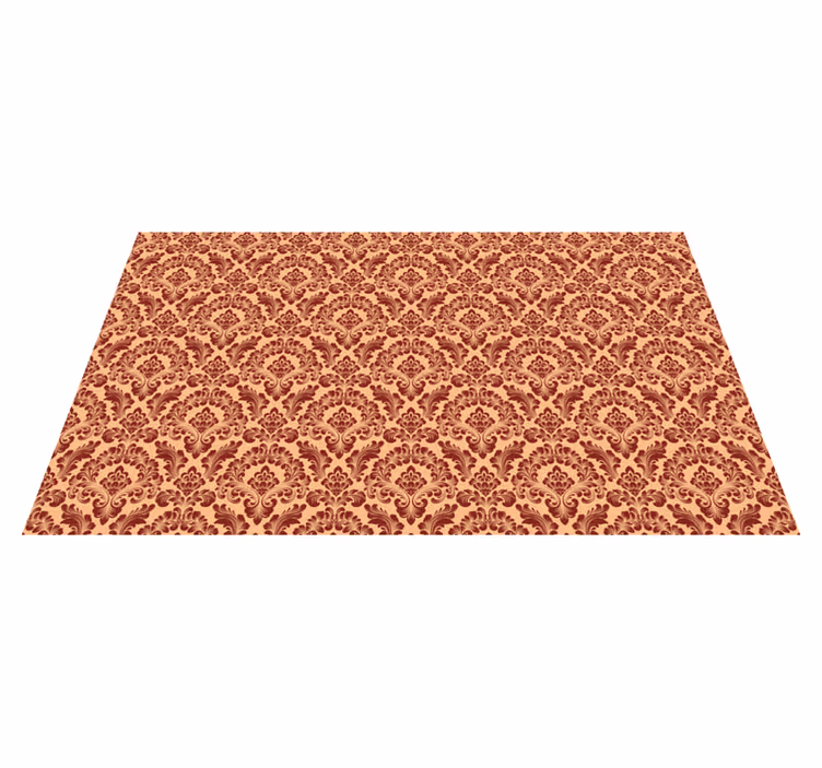 Tapis vinyle orange en velours doux - TenStickers