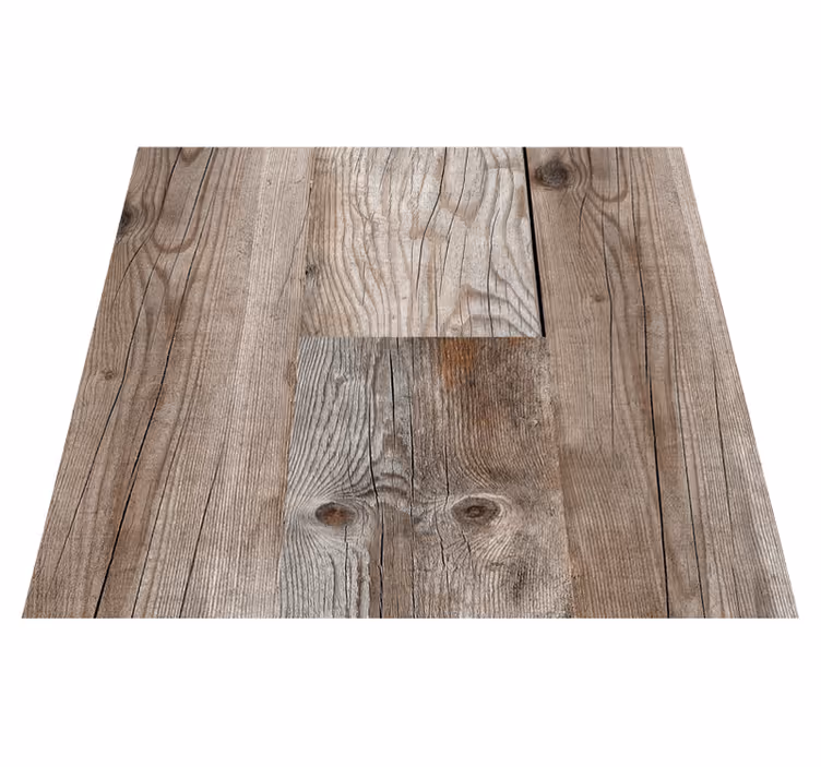 Tapis vinyle extérieur textures bois rustiques - TenStickers