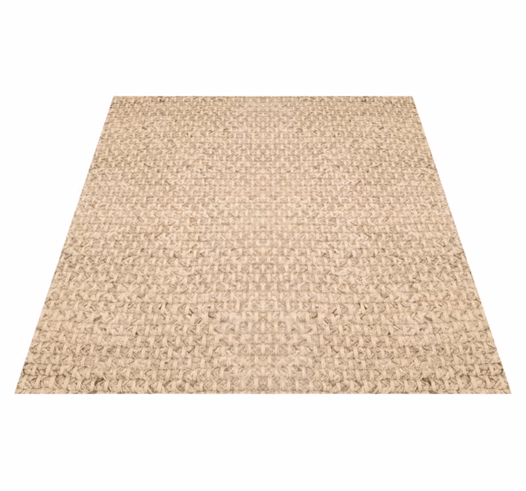 Tapis vinyle extérieur tissu beige - TenStickers