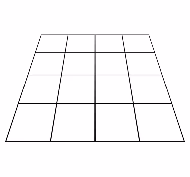 Tapis vinyle extérieur lignes fines noires et blanches - TenStickers