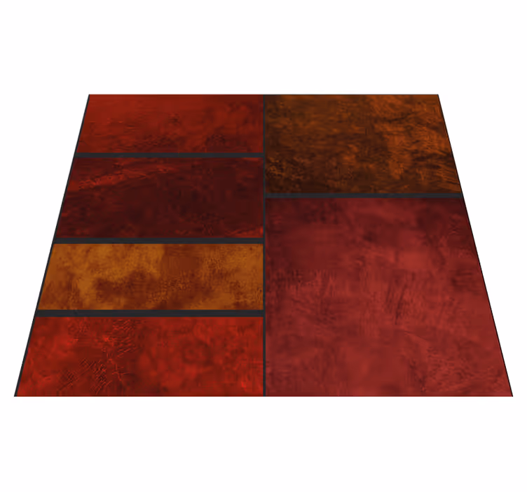 Tapis vinyle extérieur design patchwork texturé - TenStickers