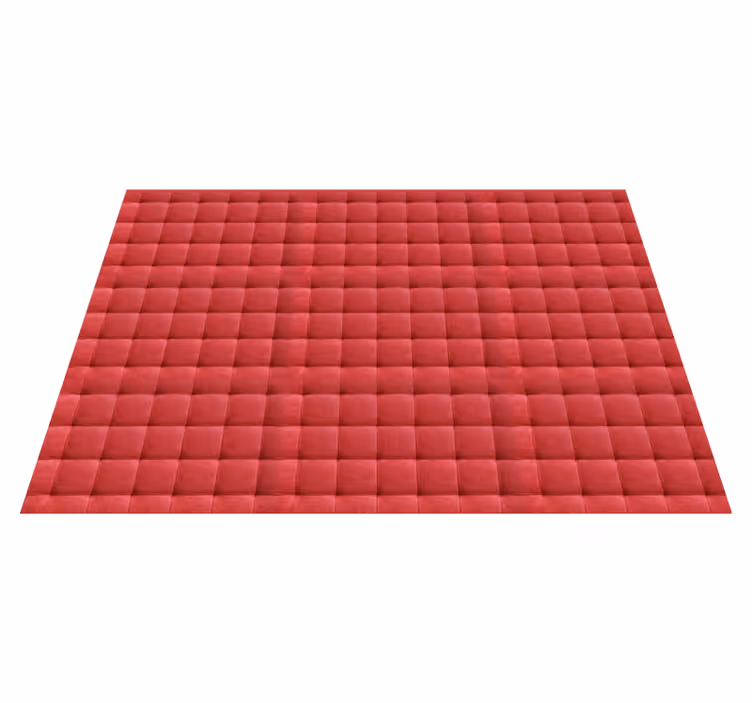 Tapis vinyle rouge rembourrage en cuir rouge - TenStickers