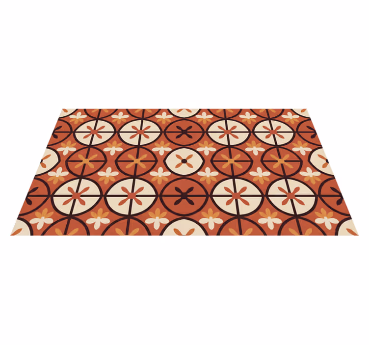 Tapis vinyle rouge éclatant pour votre intérieur - TenStickers