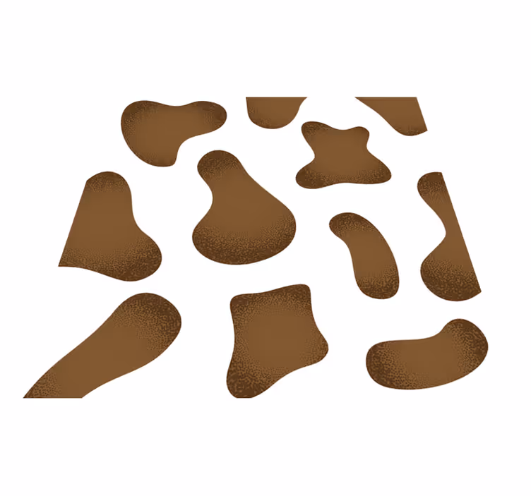 Tapis vinyle animal motif abstrait en peau de vache - TenStickers