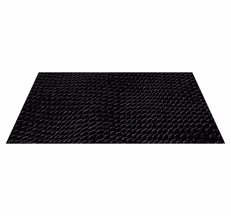 Tapis en vinyle imprimé peau de serpent noir - TenStickers