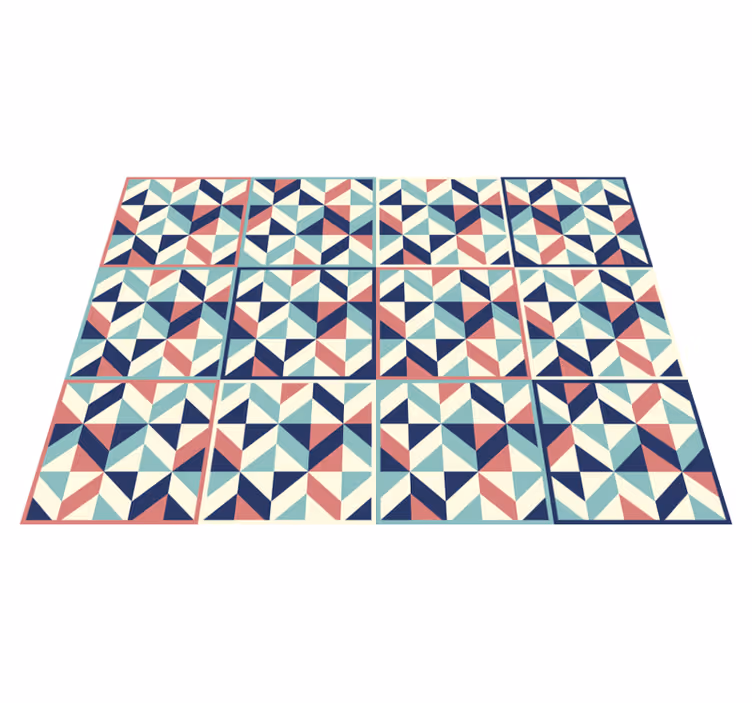Tapis vinyle géométrique surface à motif géométrique - TenStickers