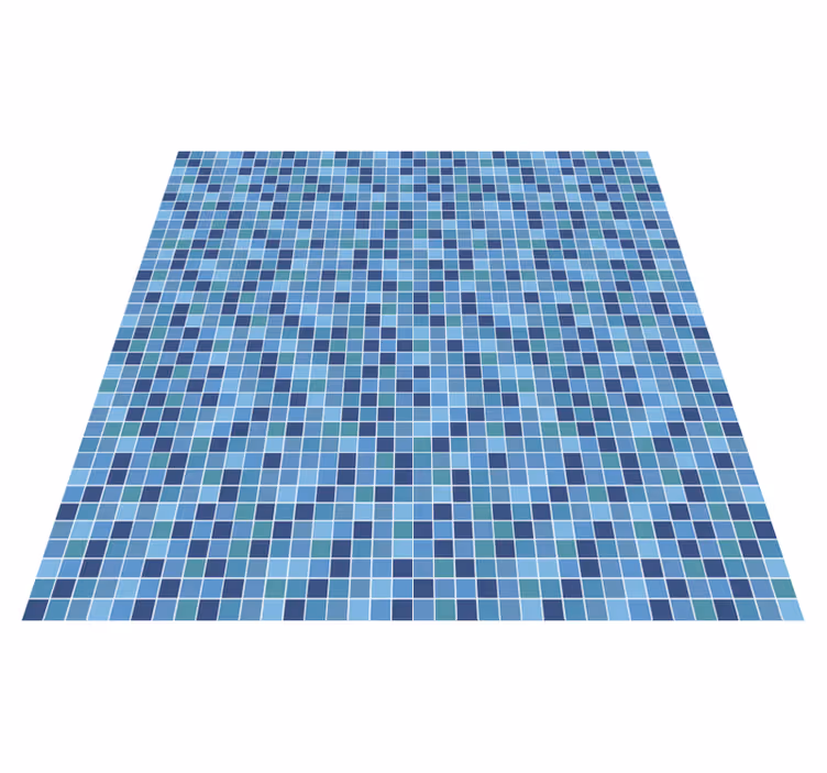 Tapis vinyle géométrique textile mosaïque géométrique - TenStickers
