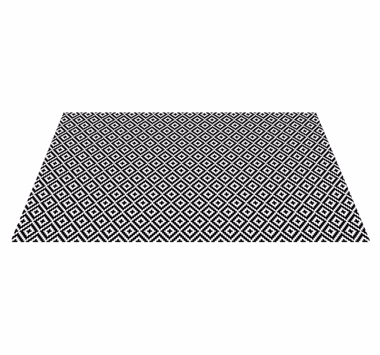 Tapis ethnique en vinyle tribal carré géométrique - TenStickers