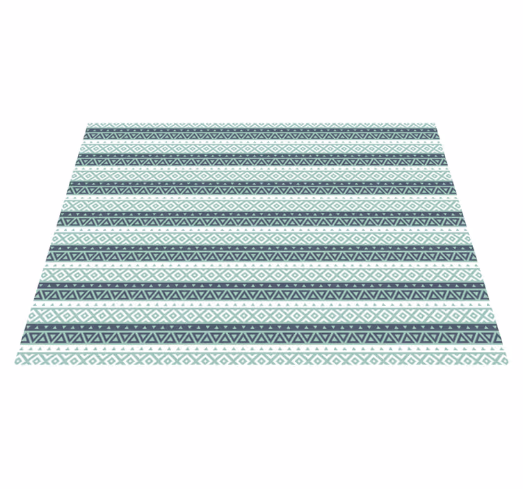 Tapis vinyle salon motif géométrique Accent de maison - TenStickers