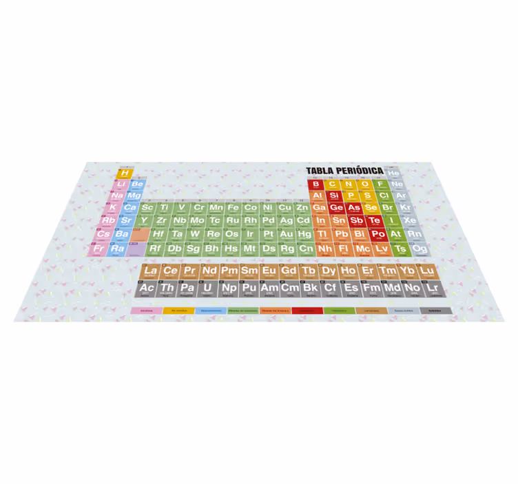 Tapis vinyle pour enfants tableau périodique - TenStickers