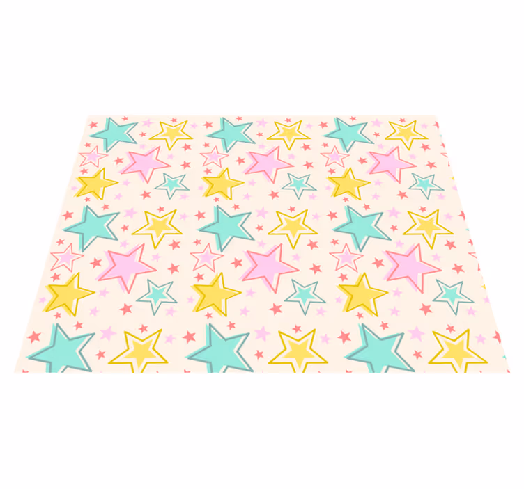 Tapis en vinyle étoiles merveilleuses pour enfants - TenStickers