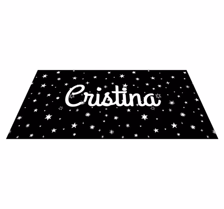 Tapis vinyle personnalisé étoilé personnalisé - TenStickers
