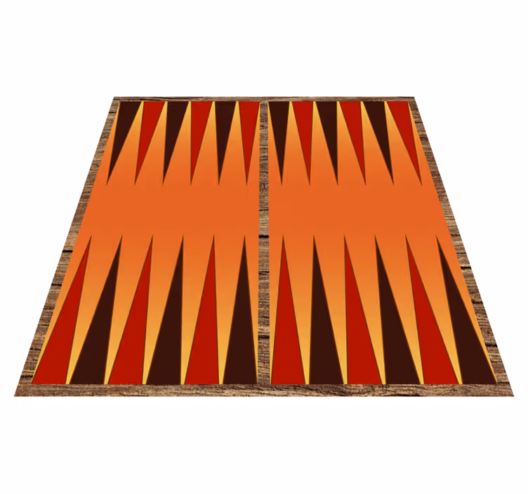 Tapis vinyle rayures rayures géométriques - TenStickers