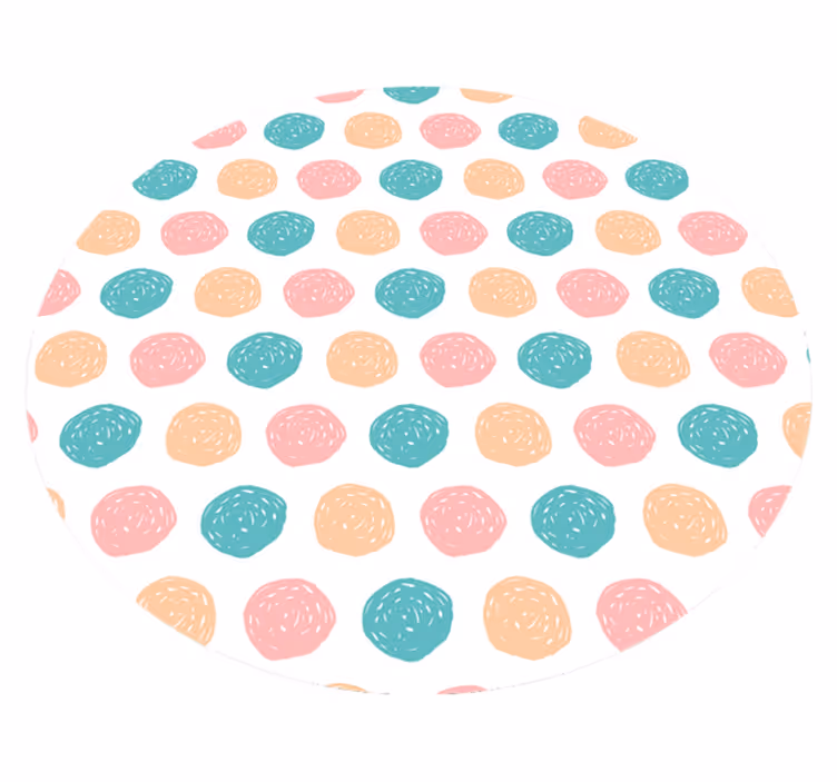Tapis vinyle minimaliste à pois - TenStickers