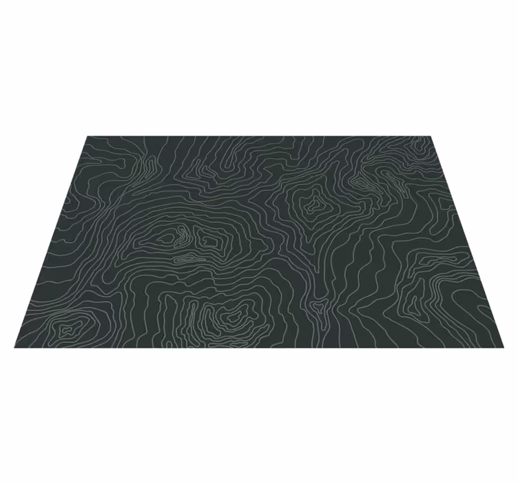Tapis pvc carte topographique carte du monde - TenStickers