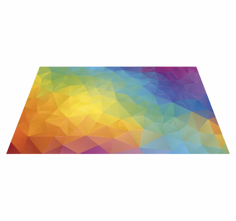 Tapis vinyle géométrique spectre géométrique - TenStickers