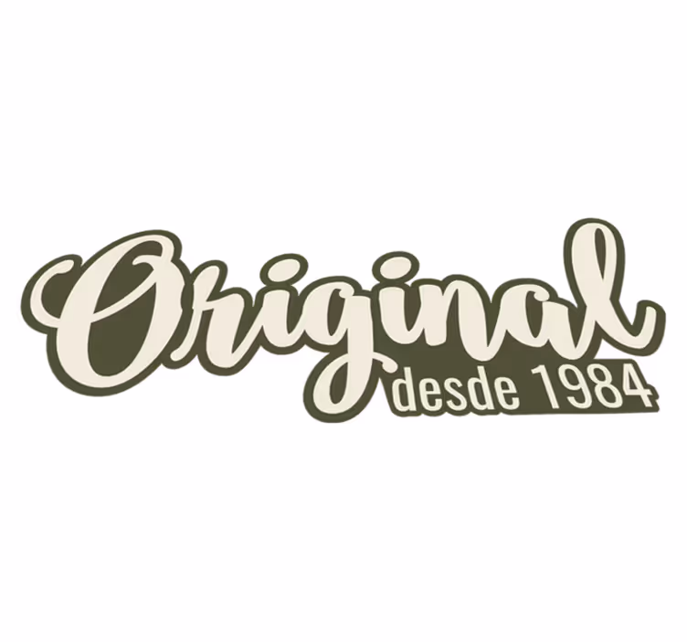 Tapis vinyle citation original depuis 1984 - TenStickers
