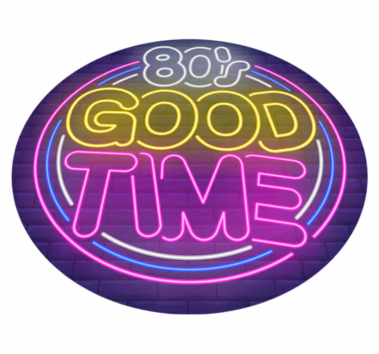 Tapis vinyle citation les bons moments des années 80 - TenStickers